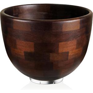 Acacia Wood Mixing Bowl Compatible with KitchenAid 4.5 & 5 QT Tilt-Head Models, Wooden Mixer Bowl for KitchenAid Stand Mixers