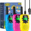 Walkie Talkies for Kids Rechargeable, 2000 mAH Last 3-4 Days 2 Way Radios Toys for 3-12 Year Old Boys Girls to Outside, Camping, Hiking Christmas Birthday Holiday Stocking Stuffers Presents