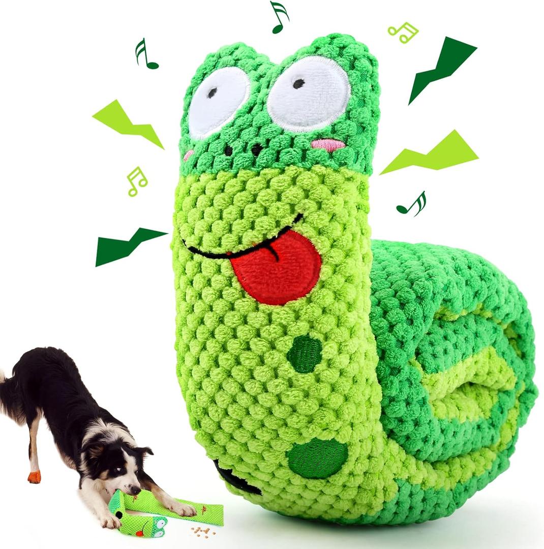 Letsmeet Squeak Dog Toys for Stress Release & Boredom Relief, Dog Puzzle IQ Training, Snuffle Foraging Instinct Training - Suitable for Small, Medium & Large Dogs