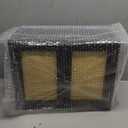 Bathroom Wall Cabinet, Bamboo Over-The-Toilet Storage Organizer with Rattan Doors Space Saver Medicine Cabinet for Laundry, Kitchen, Living Room (Black)