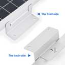 ECO-WORTHY 16 Units Solar Panel Mounting Brackets,Z Bracket Sets Lightweight Aluminum Corrosion-Free for RV, Trailer, Boat, Yachs, Wall and Other Off Gird Roof,4 Set of 4 Units