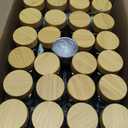 EDELHAUS Square Spice Jars with Bamboo Wooden Lid (Pack of 24) Spice Jars with Shaker Insert and 240 Labels - Bamboo Lid Glass Container for Spice Organisation [4.3 in 1.8 in]