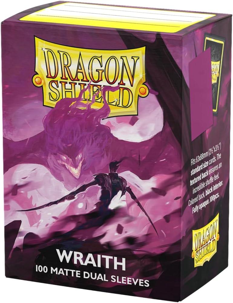 Dragon Shield | Matte Dual Standard Size Card Sleeves | 100 CT - Smooth & Tough Premium TCG Sleeves - Compatible with Pokemon, Flesh & Blood, One Piece & Magic the Gathering | Wraith