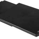 Ihomepark Kitchen Caddy Sliding Coffee Tray Mat, Under Cabinet Appliance Coffee Maker Toaster Countertop Storage Moving Slider - Base sliding shelf With Smooth Rolling Wheels, 1 Pack