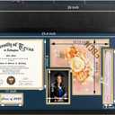 GraduationMall Class of 2026 Graduation Shadow Box Frame for 8.5x11 Diploma & 4x6 Photo with Graduation Cap & Tassel Holder Wood Display Case