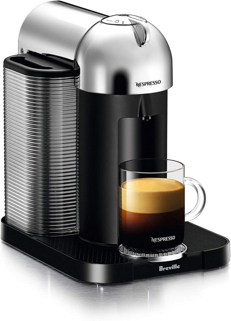 Nespresso Vertuo Coffee and Espresso Machine by Breville (Chrome)