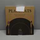 Noctiflorous Round Felt Placemats with Coasters Set of 6 Diameter 13 inch Non Slip Place Mats Heat Resistant Durable Tablemats Fall Table Decorations for Dining Table(Christmas Green, 6)