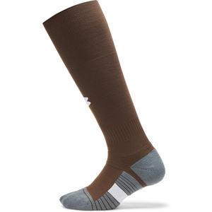 Under Armour Unisex Magnetico Over the Calf Socks, Color: (230) Gridiron Brown / Pitch Gray / White, L, 2 Pair
