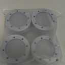 4 Pack Shock and Noise Cancelling Washing Machine Support, Anti Vibration Rubber Washing Machine Feet Pads, Prevent Moving Shaking Walking Washing Machine Stabilizer for Washer Dryer Appliance Grey