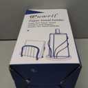 Paper Towel Holder Countertop, Stainless Steel Paper Towel Roll Holder and Paper Napkinholder Set, Standing Paper Towel Roll Holder Stand with Weighted Base Suction Cups (Gold)