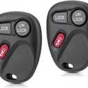 Remote Key Fob Replacement Car Key for 1999 2000 2001 Chevy Silverado S10 GMC Sierra Sonoma / Chevy Suburban Tahoe 2000 2001 GMC Yukon Keyles Entry Remote Key KOBUT1BT,15732803 (Pack of 2