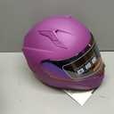 Full Face Motorcycle Helmets for Men Women, DOT Approved, Matte Purple, S | Extra Clear Visor, Dual Visor Quick Release Buckle, Street Bike Auto Racing Helmet for Adult Motorbike ADV Moped Scooter ATV, Matte Purple, Small