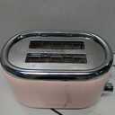 MELLERHOME Retro Toaster 2 Slice, 7 Browning Levels, 3 Functions (Reheat, Defrost, Cancel), Removable Crumb Tray, Under Base Cord Storage, Pink Kitchen Accessories Dcor