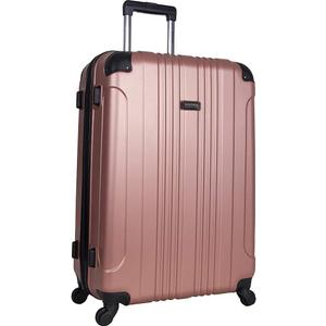 Kenneth Cole REACTION Out of Bounds Lightweight Hardshell 4-Wheel Spinner Luggage, Rose Gold, 28-Inch Checked