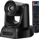 TONGVEO PTZ Camera HDMI/USB 10X Optical Zoom 60fps 1080P Video Conference Camera for Church Worship Live Streaming Meeting Online Learn with Zoom YouTube OBS and More