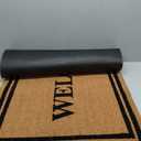 Barnyard Designs Natural Coco Coir Heavy Duty Backing Doormat - Large Cute Non-Slip Front Door Welcome Mat for Outside Entrance or Porch Entry, Brown (30x48, Welcome)