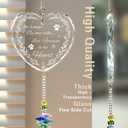 Crystal Suncatcher - Pet Memorial Gifts, Sympathy Keepsake for Grieving Dog/Cat Owners, Window Hanging Decor with Forever in My Heart Design, Comforting Bereavement Gift for Loss of Beloved Pets