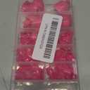 144pc Hot Pink Press on Toenails for Women, Hot Pink Toe Nail Press ons Short Square Toe Press on Nails Fake Toe Nails Tips False Toenail Press ons with Nail Glue and Adhesive Tabs