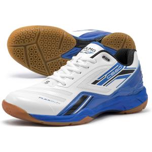 CS50 Lightweight Pickleball Court Shoe with Non Marking Rubber Sole Suitable for Indoor and Badminton Sport, 9, White Blue