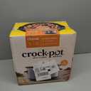 Crock-Pot 7-Quart Manual Slow Cooker, Family Size Serves 8+ People & Fits 6-lb Roast, Removable Stoneware with Warming Setting, Dishwasher Safe for Easy Cleanup, Charcoal