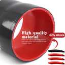 Straight Reducer Coupler Silicone Hose ID 3-3/4-inch to 4-inch 4-Ply with Stainless Steel T-Bolt Clamp for Turbo/Intercooler/Intake Piping
