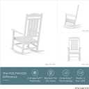POLYWOOD Presidential Rocking Chair in White, Oversized