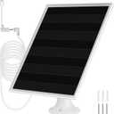 6W Solar Panel for Ring Camera, Solar Panel with Ring Stick Up Cam & USB-C Port for Ring Stick Up Cam & Spotlight Cam Series, IP66 Waterproof, 360 Adjustable Security Mount, 1PC