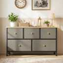OLIXIS 5 Drawer Dresser for Bedroom, Storage Organizer Unit for Closet, 11.8"D x 39.4"W x 20.9"H