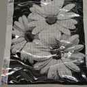 DIY 5D Diamond Art Painting Kits for Adults Black and White Daisy Flower Round Full Drill Canvas Gems Cross Stitch Art Kit Painting by Diamond Mosaic Craft for Home Decoration 40x50cm(1)