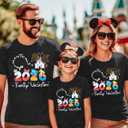 Family Vacation Shirts 2026 Family Matching Outfits Magical Tshirt for Family Cruise Trip Clothes Summer Travel Tops (Black, S)