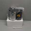 Qcen Juicer Machine, 800W Centrifugal Juicer Extractor with Wide Mouth 3 Feed Chute for Fruit Vegetable, Easy to Clean, Stainless Steel, BPA-free (Black)