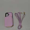 Keallce Case for iPhone 16 6.1'' Case Wallet, Crossbody Zipper Purse with RFID Blocking Card Slots Kickstand, Detachable Lanyard & Handstrap Flip Folio Leather iPhone Cover for iPhone 16