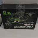 KKV Full-Sized SUV Drying Towel, 48x24 Dual Sided Microfiber Car Cleaning Towel with Twisting Yarn Technique, 1400GSM Super Absorbent, Scratch-Free, Machine Washable (Darkgray-GreenYellow)