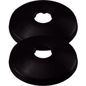 Westbrass R128-2-62 1/2" Sure Grip Low Pattern Flange for Copper Pipe (5/8" OD), Matte Black (2-Pack)