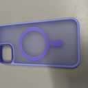 Thomo Strong Magnetic for iPhone 13 Case & iPhone 14 Case [Compatible with Magsafe] Translucent Matte Slim Shockproof Women Girl Anti-Fingerprint Protective Case for iPhone 14/13 6.1", Light Purple Pack of 2