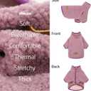 Fitwarm Sherpa Dog Sweater, Thermal Dog Clothes for Small Dogs Girl, Pet Winter Coat, Cat Outfit, Purple, XXL