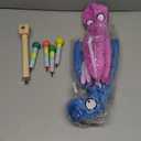 Bird Perch Toy, Interactive Rocking Parakeet Toys and Perches, Wooden Exercise Cockatiel Toys, Intelligence Birds Enrichment Toy for Parrot, Bird Cage Accessories Perch for Budgies Conure