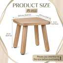 9 Inch Small Wooden Step Stool Solid Wood Stool Wooden Step Stools for Adults Non-Slip One Steps Stools Small Square Stoolss Legs Detachable Holds up to 300 Lbs Bedroom Kitchen