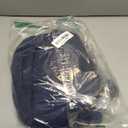 PRETTYGARDEN Women's Spring 2025 Long Puff Sleeve Mini Dress Hollow Out Lace V Neck A Line Ruffle Casual Party Dresses (Navy, Medium)