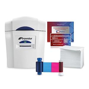 Magicard Pronto ID Card Printer & Complete Supplies Package with Bodno ID Software - Bronze Edition ( Missing Paper )