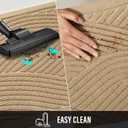 HIYARD Sturdy Front Door Mat, Absorbent Muddy Dirt Resist Welcome Door Mats Outdoor Indoor, Stain and Fade Resistant, Non-Slip Backing Entry Mat Low Profile Doormat for Entryway, Beige