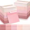 Zhanmai 400 Pack A7 Envelopes Bulk for Invitation 5 x 7 Self Adhesive Envelopes Gradient Colored for Gift Cards, Wedding, Greeting Letters, Mother's, Birthday Party 5.25 x 7.25 In, 120 GSM(Pink)