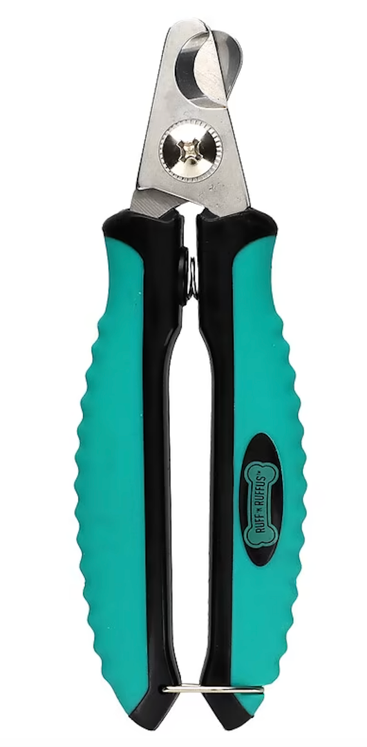 2 in 1 Dog Nail Trimmers with, Dog Comb, Dog Nail Clippers with Quick Sensor & Safety Guard to Avoid Overcutting, Cat Puppy Claw Clipper for Grooming with Nail File Blue (Black+Aqua)