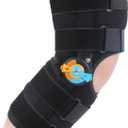 Hinged Knee Brace with Side Stabilizers ROM Knee Support Adjustable Knee Immobilizer for Knee Pain ACL MCL PCL Arthritis Meniscus Tear Post OP Recovery for Men and Women (XL)