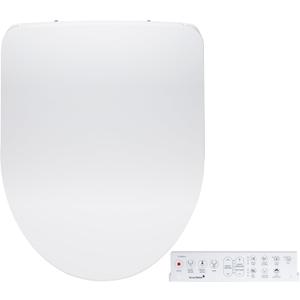 SmartBidet SB-1200 Luxury Advanced Electric Smart Bidet Round White Toilet Seat with Remote control, Endless Warm Water with LED Night Light, Slim Profile