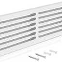 Leinuosen 1 Pcs 26 x 8 Inch Return Air Vent Cover Fit for 24 x 6 Inch Duct Opening Cold Air HVAC Wall Grille PVC for Sidewall and Ceiling Home Bathroom Kitchen Improvement