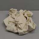 OQQ Women Yoga Jumpsuits Ribbed Crew Neck Sleeveless Bell Bottoms Flare Jumpsuits (Small, Beige)