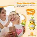 3 x Positive Duck, Positive Crochet Duck, Suitable for Room Office Desktop Decoration, Teacher, Friend, Colleague, Graduation Gift, Fun Emotional Gift, Emotional Motivation Crochet Duck