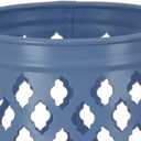 Lantern Candleholder, Ice Melt Blue, Modern Design and Finish, 12 Inches
