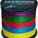 RUNCL Braided Fishing Line X8, Pro Grade Tournament PE Line for Fresh/Saltwater, Abrasion Resistant, No Stretch, Hi Vis Multi-Color Measure Line, 328/546/1093 Yards, 8-200 lb, Christmas Fishing Gifts